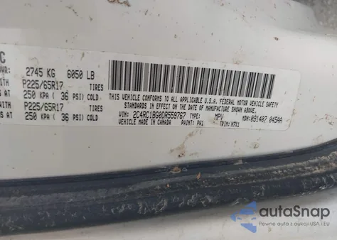 2013 Chrysler Town & Country Touring from USA, damaged, VIN 2C4RC1BG0DR559767